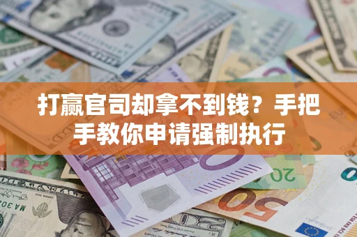 北京打赢官司却拿不到钱？手把手教你申请强制执行