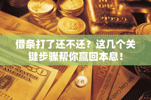 北京借条打了还不还？这几个关键步骤帮你赢回本息！