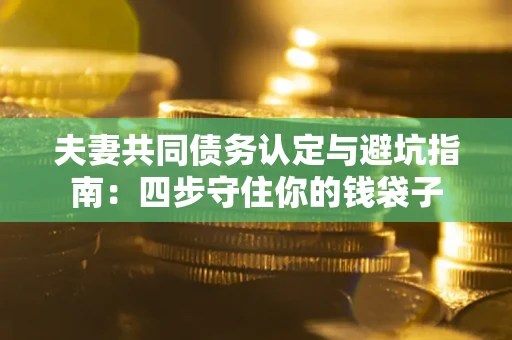 北京夫妻共同债务认定与避坑指南：四步守住你的钱袋子
