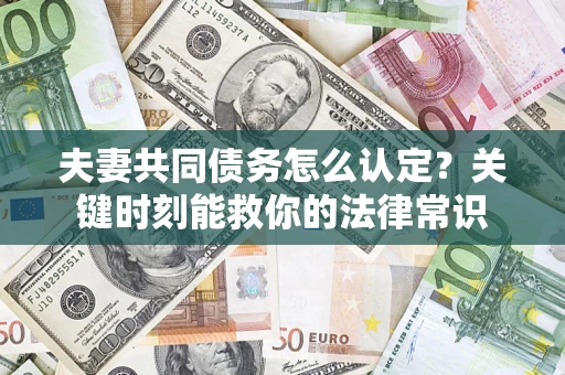 北京夫妻共同债务怎么认定？关键时刻能救你的法律常识