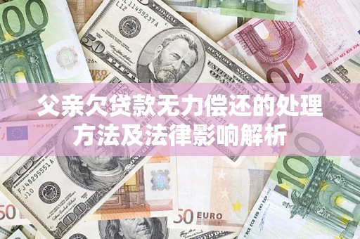 北京父亲欠贷款无力偿还的处理方法及法律影响解析